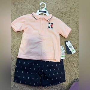Tommy Hilfiger baby Light Pink Polo set